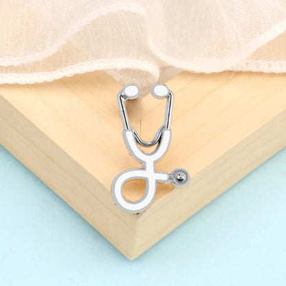 Creative 18 Styles Colorful Brooches Doctor Nurse Stethoscope Enamel Pins Medical Denim Jackets Bag Jewelry Button Badges