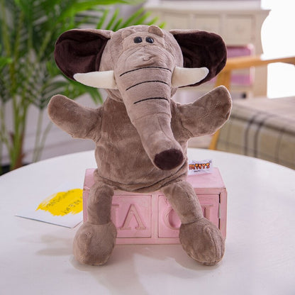 30cm Cute Whole Body Animal Hand Puppet Plush Toy Kindergarten Story Interactive Props Parent-Child Game Glove Dolls