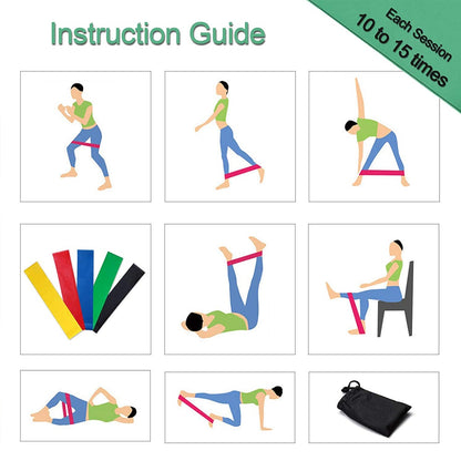 Ride Force Gym Fitness Gum Resistance Bands for Yoga Stretch Pull Up Assist Rubber Crossfit Exercise Training Workout Equipment