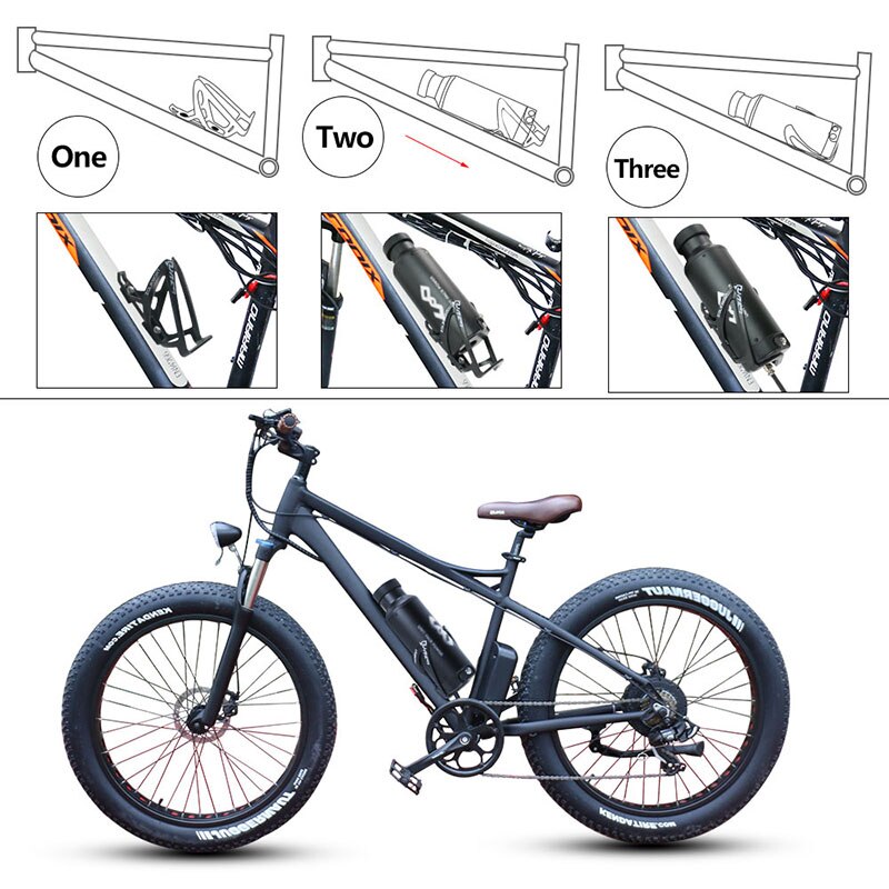 Bottle eBike Battery Pack 36V 10.5Ah 48V 7Ah With Branded San-Yo L-G Li-Ion Cell Bafang TSDZ2 750W 500W 350W 250W Mini Batteries