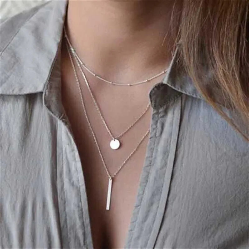 Bohemian Moon Star Crystal Heart Choker Necklace for Women Necklace Pendant on Neck Chocker Necklace Jewelry