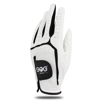 6 PCS Mens Golf Glove Sheepskin Leather