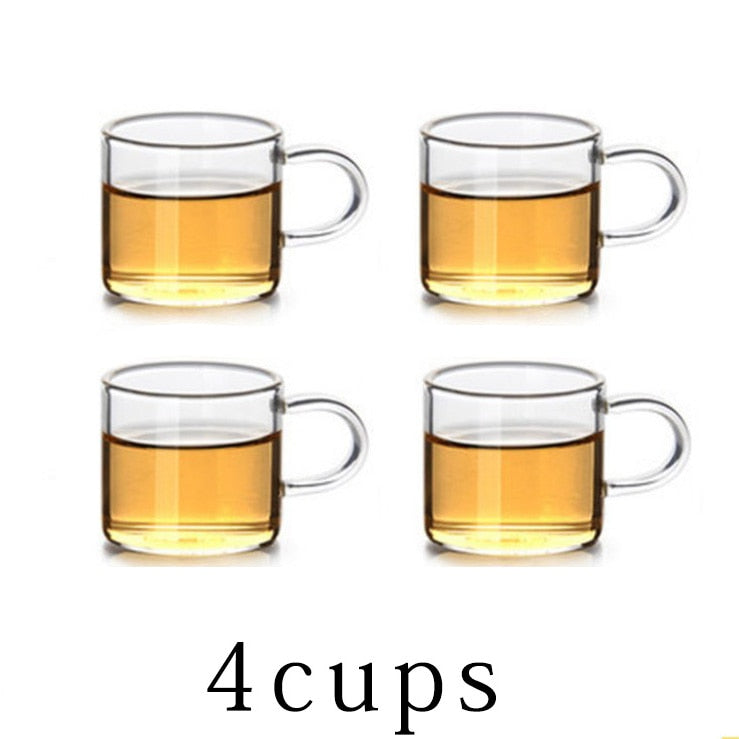 5Sizes Good Clear Borosilicate Glass Teapot With 304 Stainless Steel Infuser Strainer Heat Coffee Tea Pot Tool Kettle Set