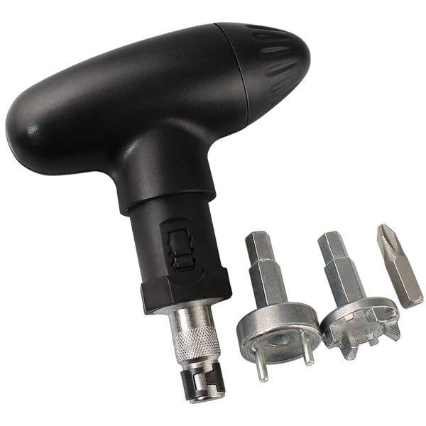 Golf Spike Wrench Tool Ratchet Handle Golf Remover Ripper Steel Ratcheting Black for Golf Shoes Golf Club Practical Club New