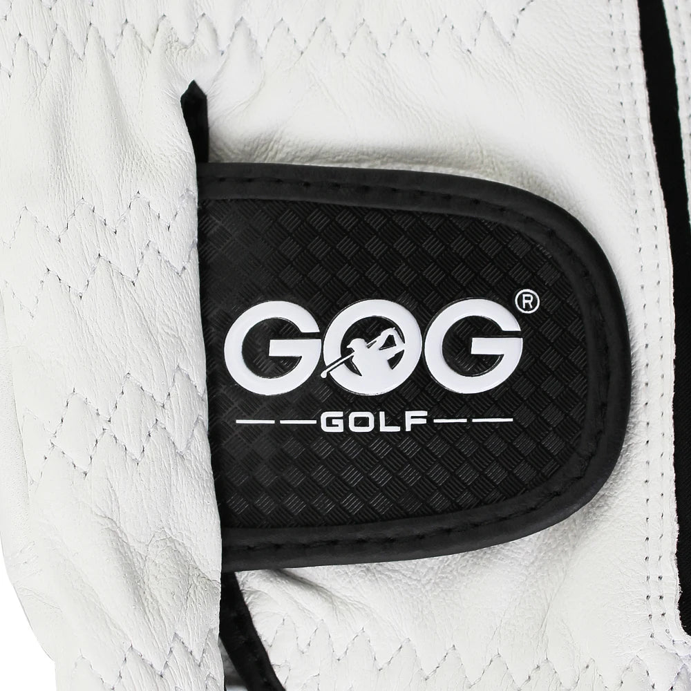 GOG Golf Glove Sheepskin Leather for Men White Breathable Glove for Golfer 1 Pcs New Dropship