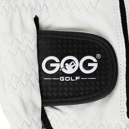 GOG Golf Glove Sheepskin Leather for Men White Breathable Glove for Golfer 1 Pcs New Dropship