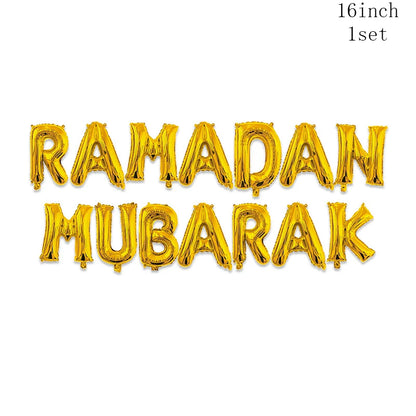 Ramadan Decoration Party Supplies EID Mubarak Paper Plate Cup for Ramadan Mubarak EID Party Home Decoration Islam Muslim Party