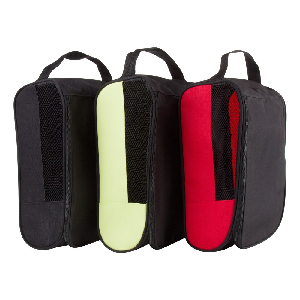 Portable Golf Shoes Bag Zipper Shoe Case Breathable Water Resistant Carrier Shoe Accessory Black Green Red Drop Ship