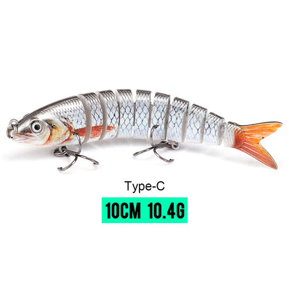 VTAVTA 10/14cm Sinking Wobblers Fishing Lures Jointed Crankbait Swimbait 8 Segment Hard Artificial Bait for Fishing Tackle Lure
