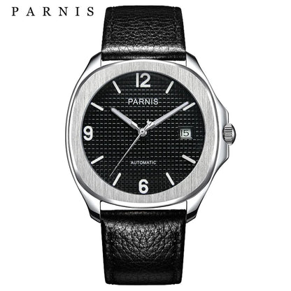 Fashion Parnis 40mm Automatic Watch Minimalist Men Miyota Sapphire Crystal Mechanical Sports Watches Relogio Masculino Man