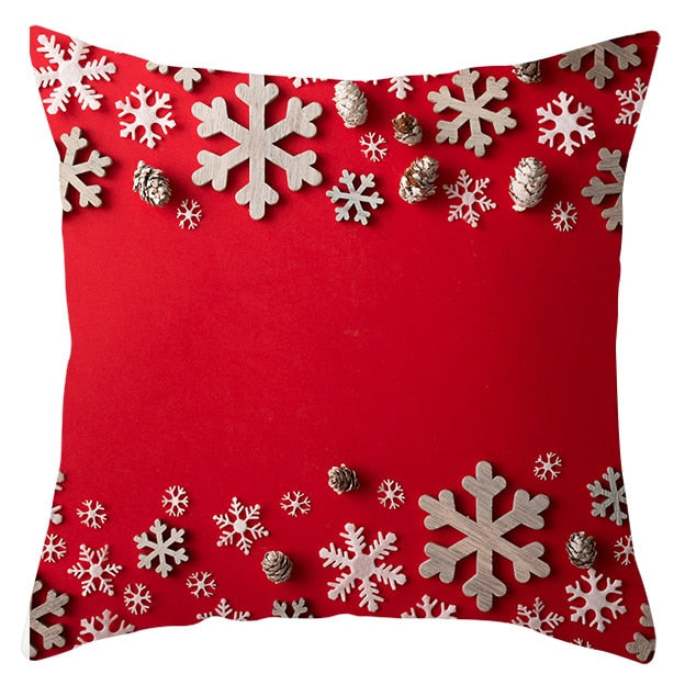 45x45cm Santa Claus Christmas Pillowcase Merry Christmas Decor for Home Christmas Ornament Xmas