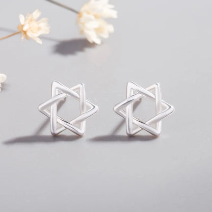 Newest 925 Sterling Silver Needle Women's Jewelry Cute Chic Stud Earrings for School Girls Kids Lady Birthday S925 Stamp