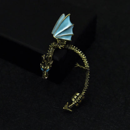 Retro Vintage Gothic Rock Punk Twine Dragon Shape Ear Cuff  Earring Earrings for Women Men  Earrings
