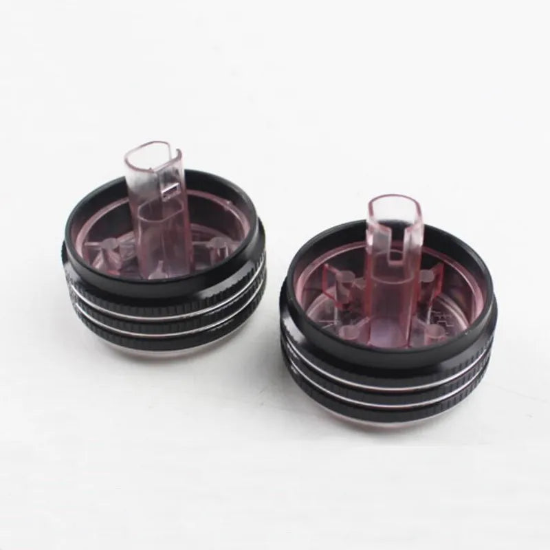 Tonlinker Interior Air Conditioning Knob Cover Sticker for KIA RIO K2KXCROSS 2017-19 Car Styling 2 PCS ABS Plastic Cover Sticker