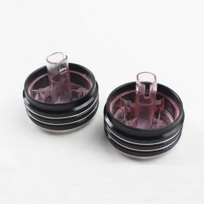 Tonlinker Interior Air Conditioning Knob Cover Sticker for KIA RIO K2KXCROSS 2017-19 Car Styling 2 PCS ABS Plastic Cover Sticker