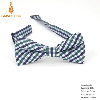 36Colors Brand Plaid Kid Bowtie Cotton Children Bowties Baby Kid Classical Pet Dog Cat Striped Butterfly Child Bow Tie