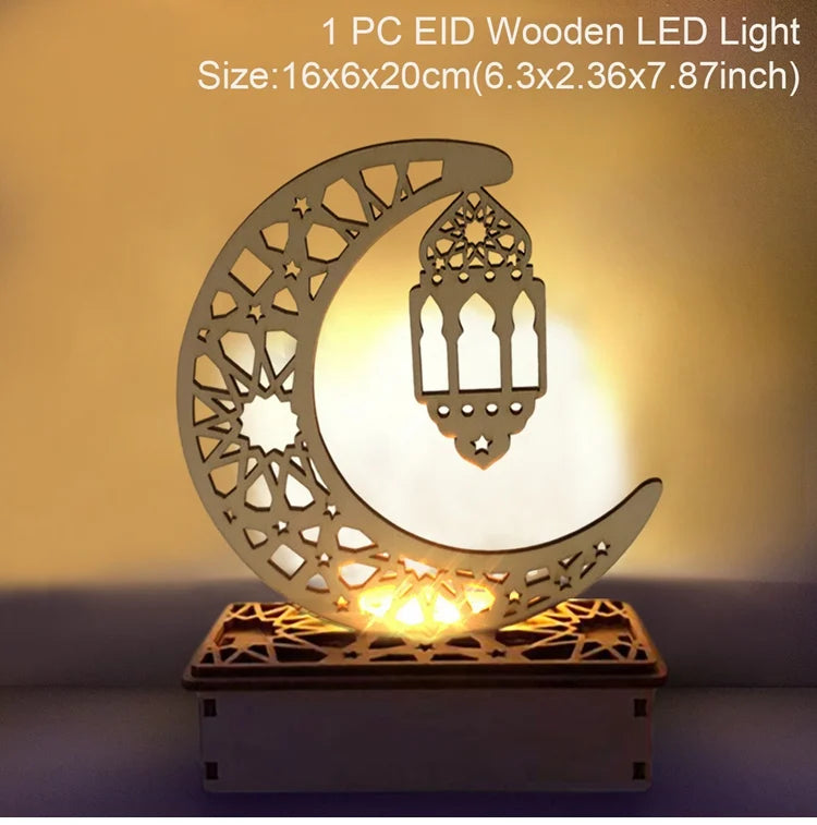EID Wooden Pendant Eid Mubarak Ramadan Decoration for Home Islamic Muslim Party Decor Kareem Ramadan and Eid Decor Eid AL Adha