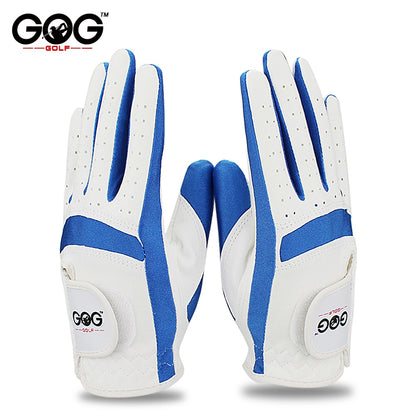 GOG Golf Gloves for Children Fabric Cloth Boy Girl Blue
